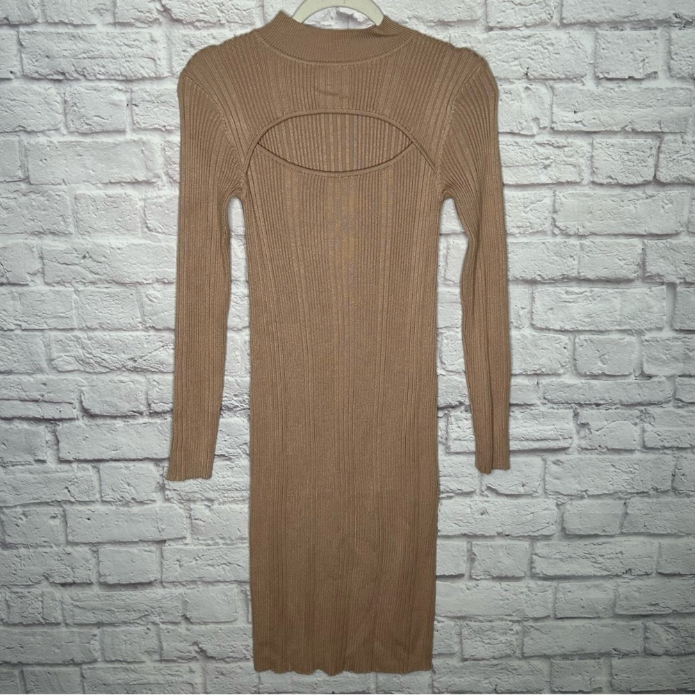 House of Harlow 1960 Tan Long Sleeve Dress - Picture 4 of 11